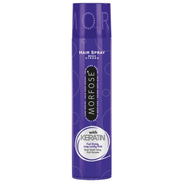 Verpakking van Morfose Hair Spray with Keratin 300ml