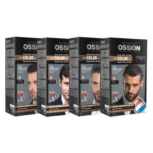 Verpakking van Ossion Premium Barber Line Hair Color Gel Series