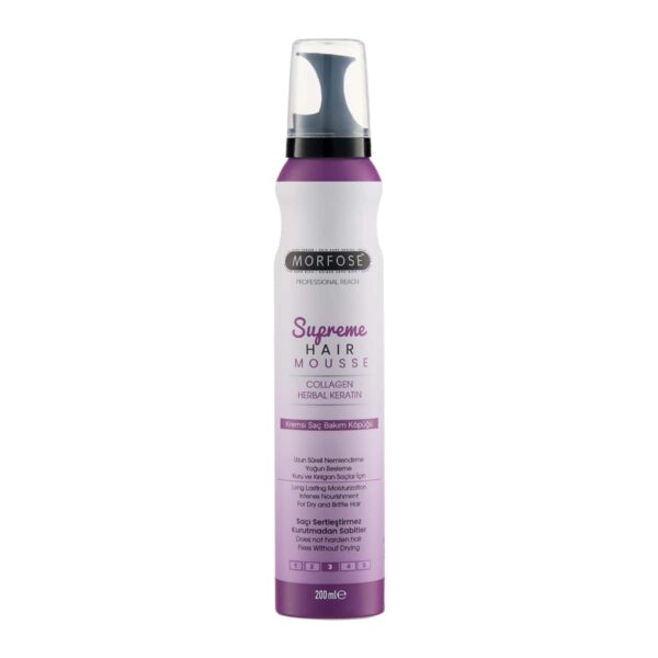 Verpakking van Morfose Supreme Hair Mousse 200ml